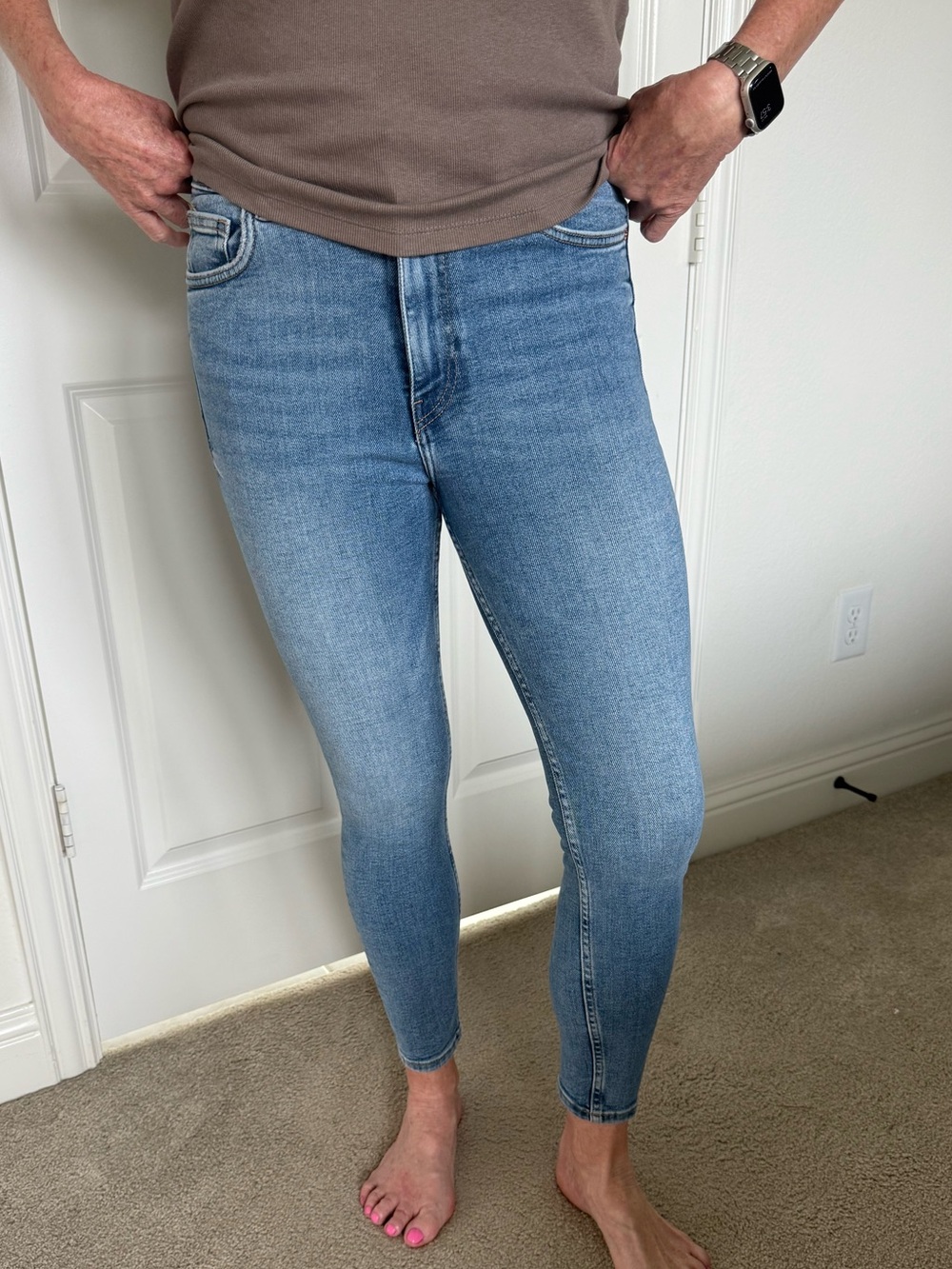 Zara Blue Skinny Jeans